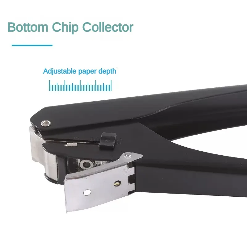 KW-triO 1-Hole 10 Sheet Capacity Hole Punch Heavy-Duty Slot Metal Single Hole Puncher for ID Card PVC Photo Slot and Paper paper punch hole punching tools