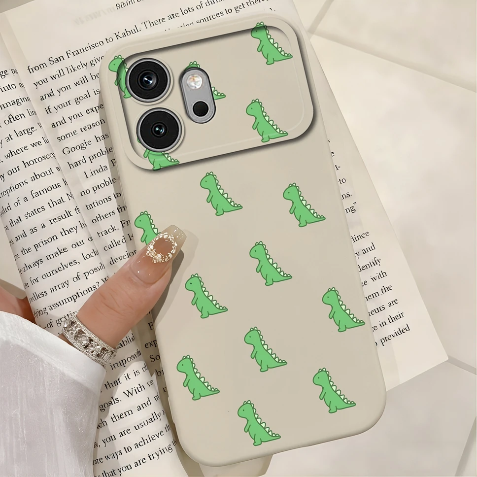 Multicolor Hearts Print Liquid Silicone Soft Shockproof Protective Phone Case