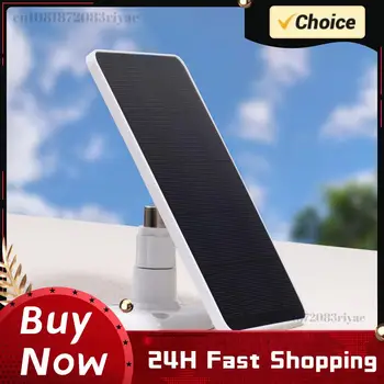 Pannello Solare Portatile 10W 5V, Alimentatore IP65 Impermeabile ad Alta Efficienza Monocristallino con Staffa Regolabile a 360° per Luci e Lampade