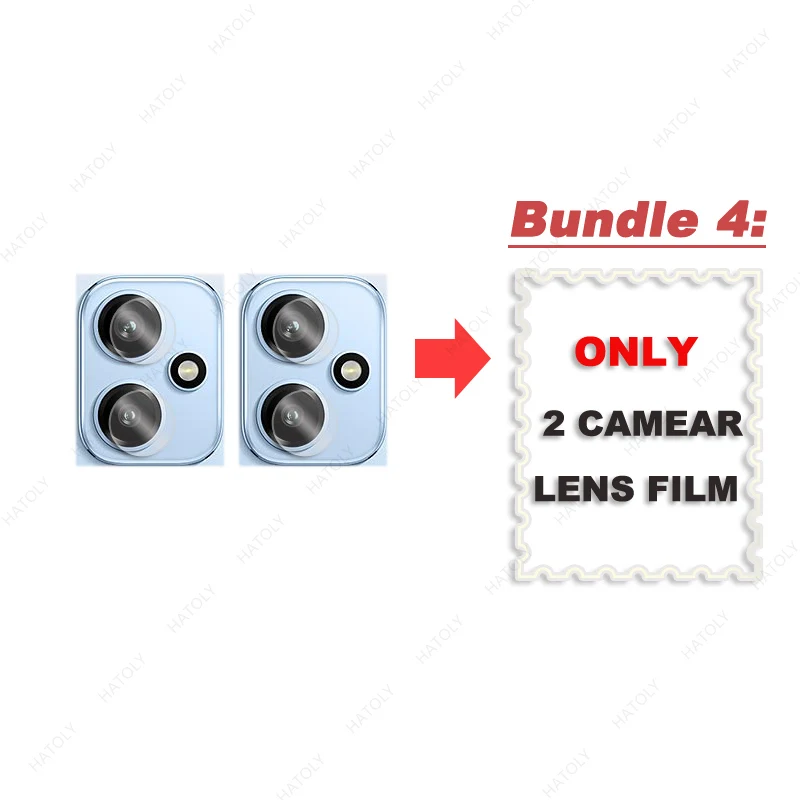 Premium HD Clear Tempered Glass Screen & Camera Lens Protector