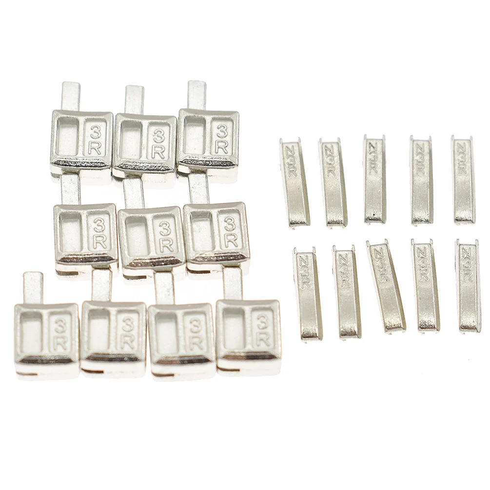 3# Metal Repair Zipper Stopper DIY Sewing Zipper Accessories for Clothes 10 Sets zipper repair kit zipper accessories