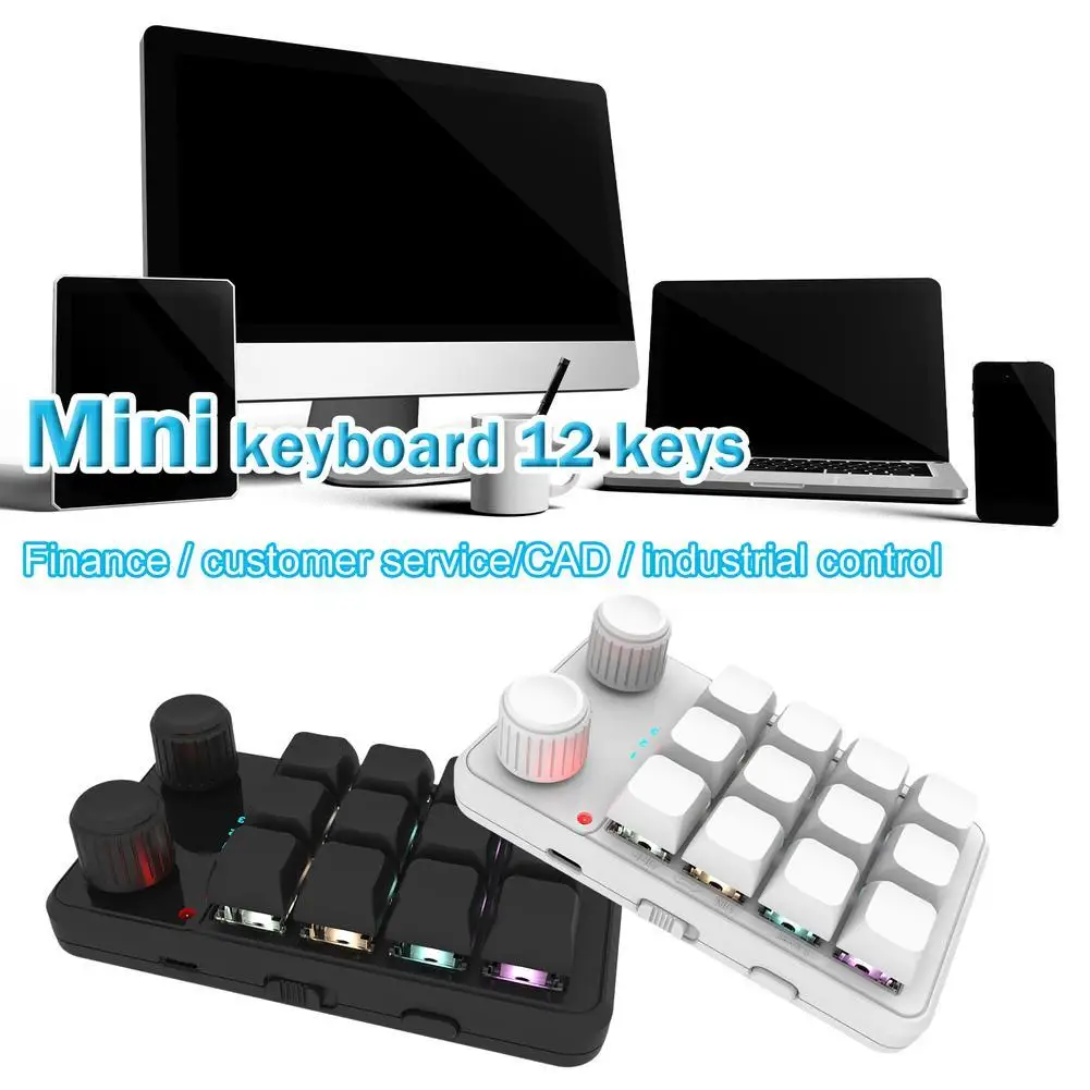 

Клавиатура Механическая программируемая, 12 клавиш, 2 ручки
