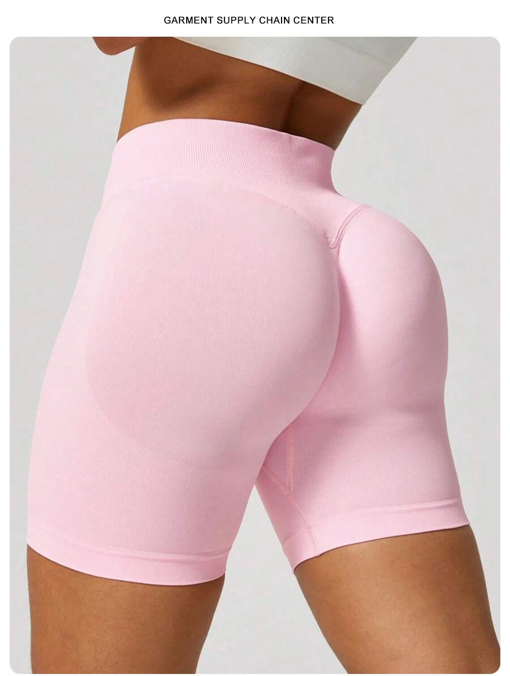ZHEJIN Seamless Women Yoga Shorts High Waist Workout Gym Shorts Scrunch Butt Lift Biker Shorts Tummy Control Push Up Fitness