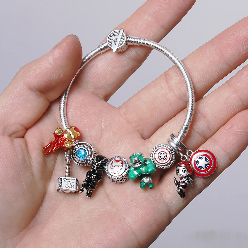Disney Rescuer Star Charms Wars Beads For Original Pendant 925 sterling silver Bracelet Necklace Jewelry plata de ley 925 3