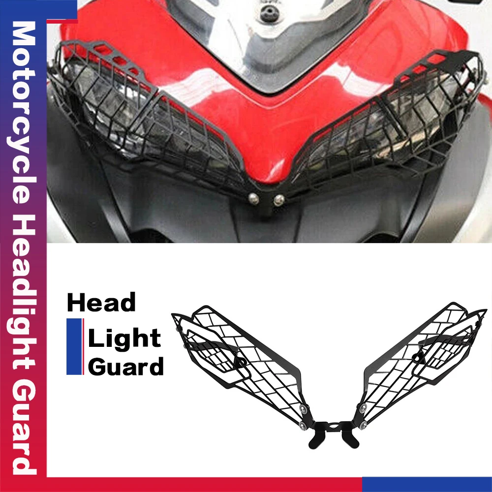 

For DUCATI MULTISTRADA MTS 950 1200 1260 S GRAND TOUR ENDURO PIKES PEAK Motorcycle Headlight Guard Grille Cover Modification