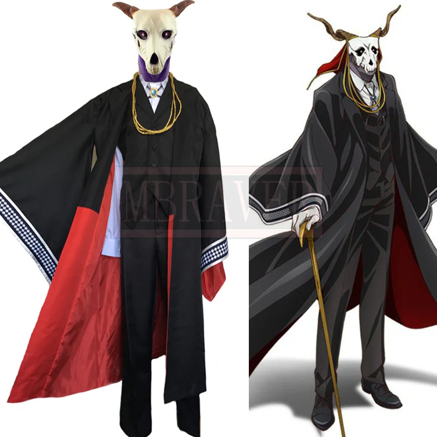 

The Ancient Magus Bride Mahoutsukai no Yome Elias Ainsworth Uniforms Cosplay Halloween Costumes With Mask Custom Made Any Size