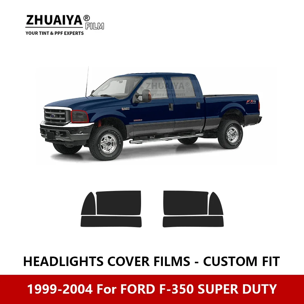 

Для FORD F-350 SUPER DUTY 1999-2004 Автомобильная внешняя фара с защитой от царапин PPF предварительно вырезанная Защитная пленка для ремонта автомобильных наклеек