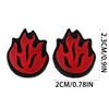 2Pcs Flame Tennis Racket Shock Absorbers Silicone Vibration Dampeners 448C 6