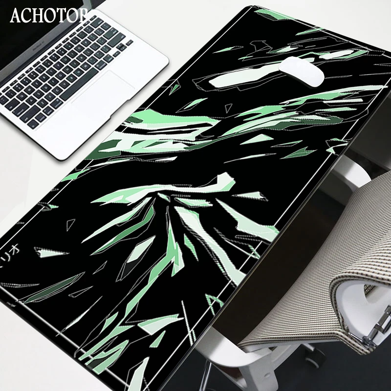 

Black And White Mose Pad Mousepad Art Gaming Mouse Mat 80x30 Rubber Keyboard Carpet Computer Laptop Rug Locking Edge For Office