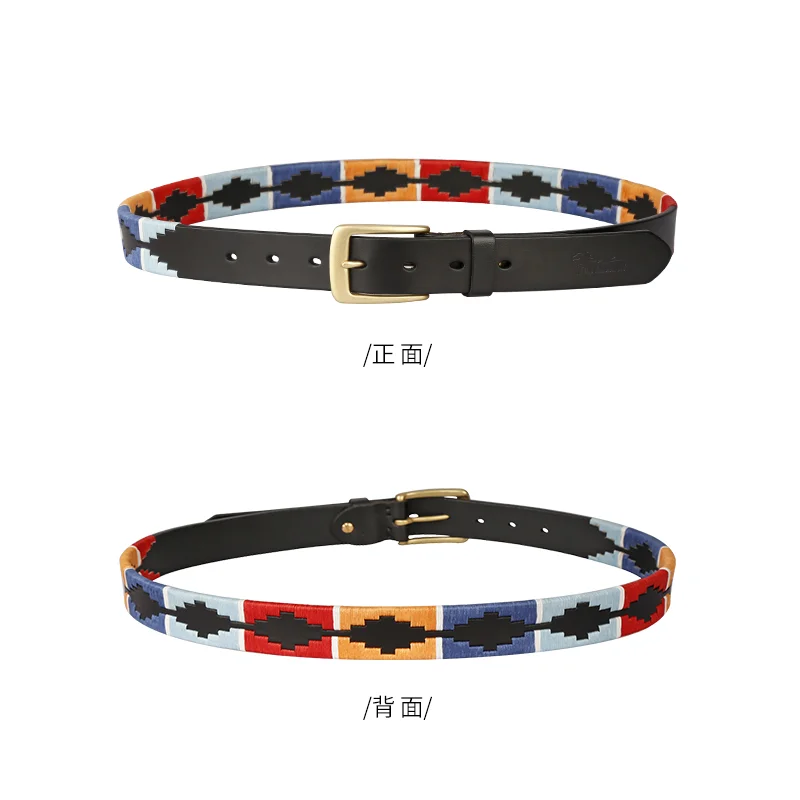 equestrian equiments for rider ride horse belt cowhide girdle colorful waistband