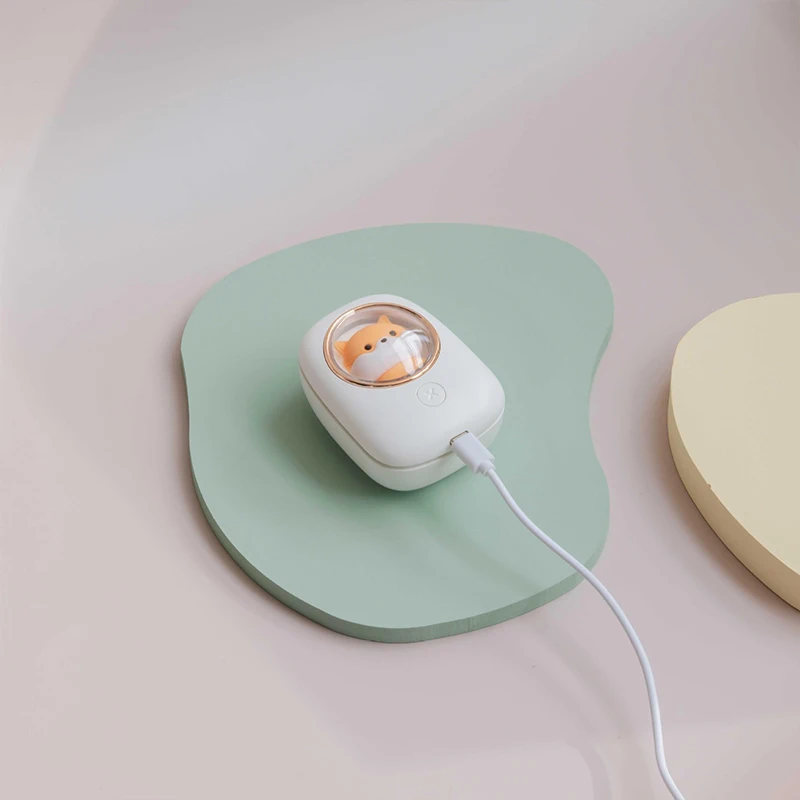 귀여운 행잉 넥 선풍기 여름 에어 쿨러, USB 충전식 음소거 선풍기, 야간 조명, 블레이드리스 냉각 팬, 소형 선풍기 선물