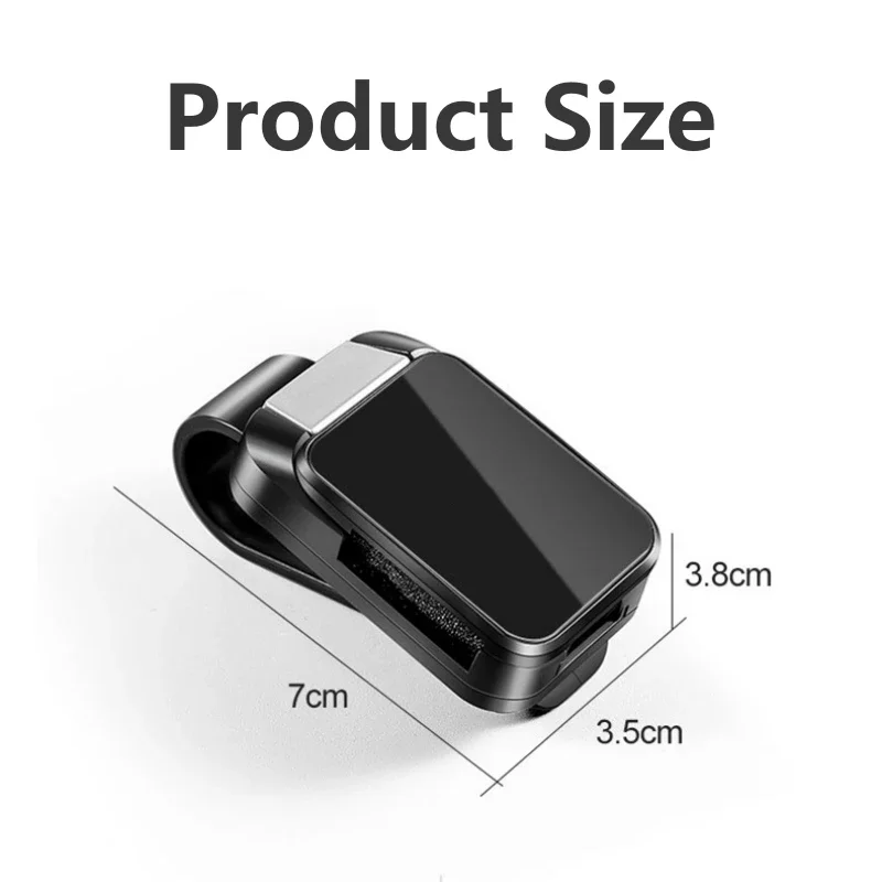 1PC Car Sun Visor Eyeglasses Storage Holder Interior Compact Storage Auto Interior Accessory with Alloy Buckle