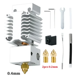 Bimetallic High - Temperature 3D Printer Hotend Kit with Heating Block - Ender 3 V3 SE (Hotend with 2pc 0.2)