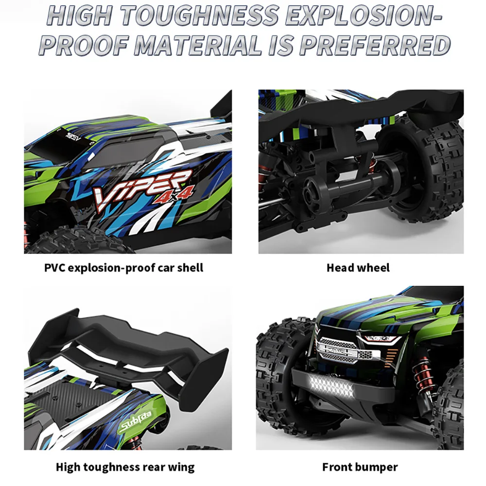 S909PRO S910PRO 1:16 70KM/H 4WD RC Car With LED Remote Control Cars High Speed Drift Monster Truck for Kid VS Wltoys 144001 Toys 4