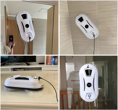 PuRuiKai 창문 청소 로봇, 고흡입, 전동 창문 청소기, 낙하 방지, 원격 제어 로봇 진공 청소기 5