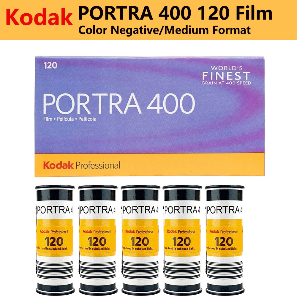 Original Kodak PORTRA 400 turret 120 Professional Color Negative