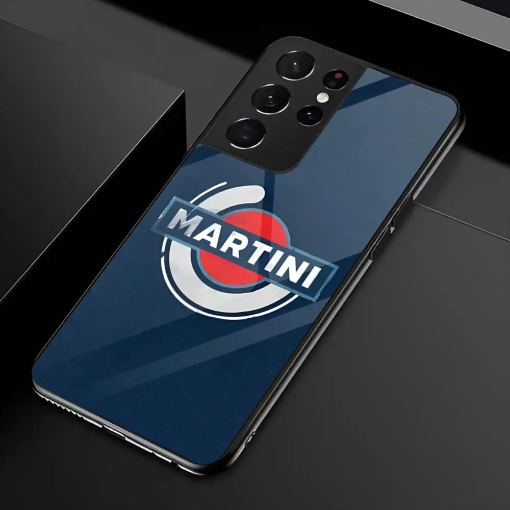 Racing M-Martini Logo Glass Phone Case