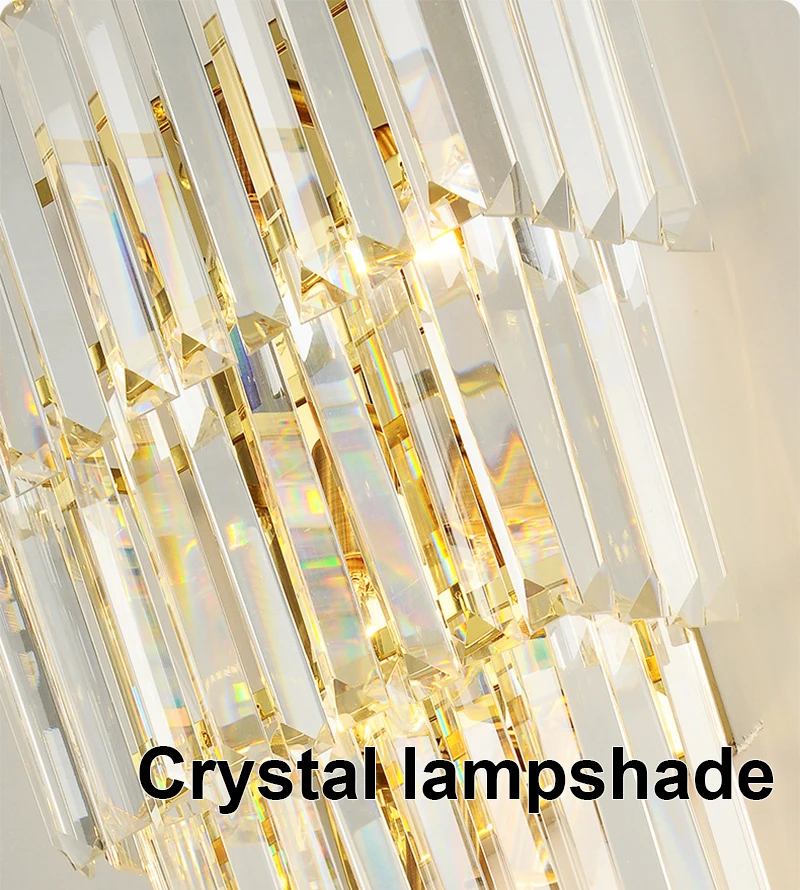 Description Picture 3 of itemCrystal Wall Lamp Light Luxury Gold Wall Light Nordic Modern Sconces Indoor Lighting Room Decor For Bedroom Living Room Bedside