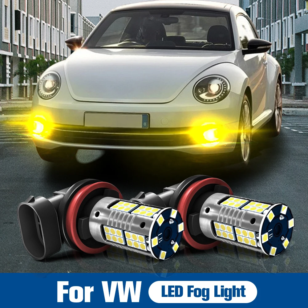 2 шт. светодиодсветильник Противотуманные Фары H8 Canbus без ошибок для VW Beetle CC Jetta Passat