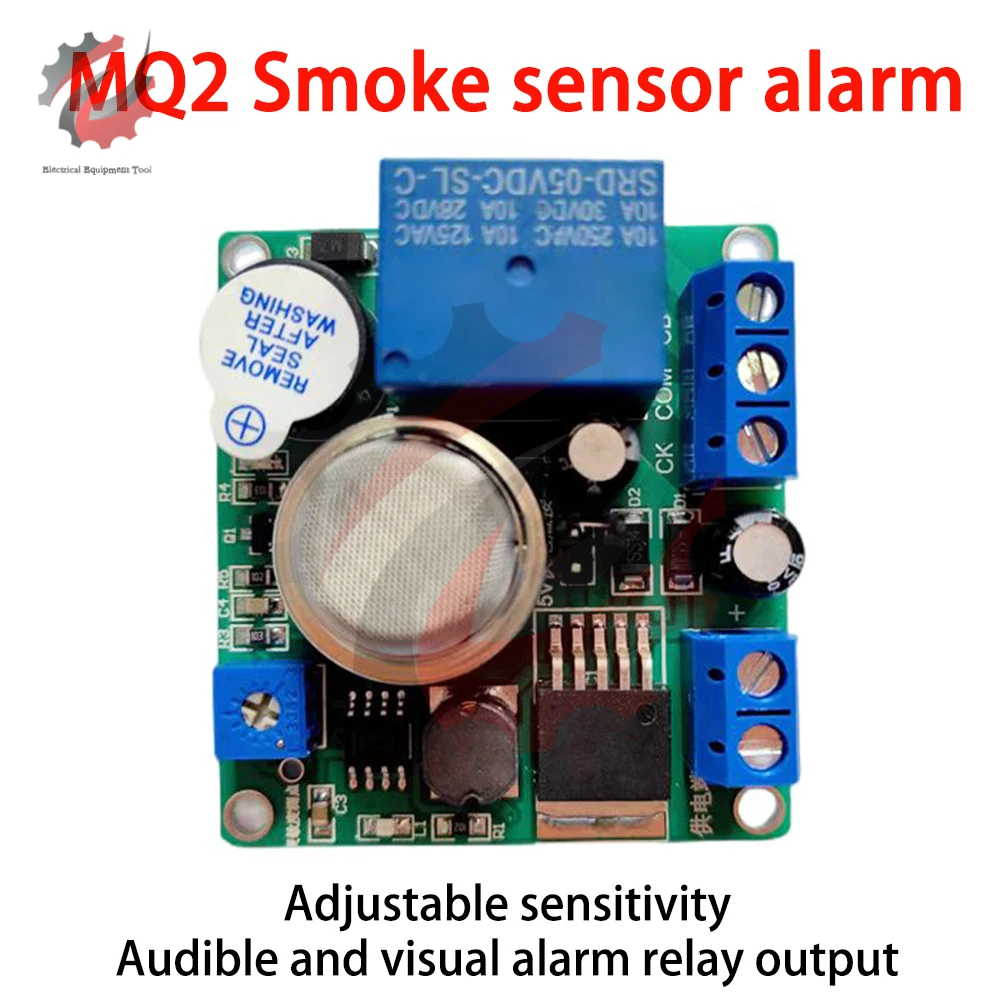 

MQ-2 Smoke Sensor Module Smoking Detector Alarm Relay Switch Controller DC5-30V