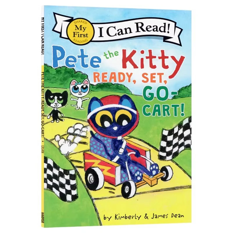 

Pete the Kitty: Ready, Set, Go-Cart! (My First I Can Read), Children's aged 4 5 6 7 8 English book, Picture Books 9780062974044