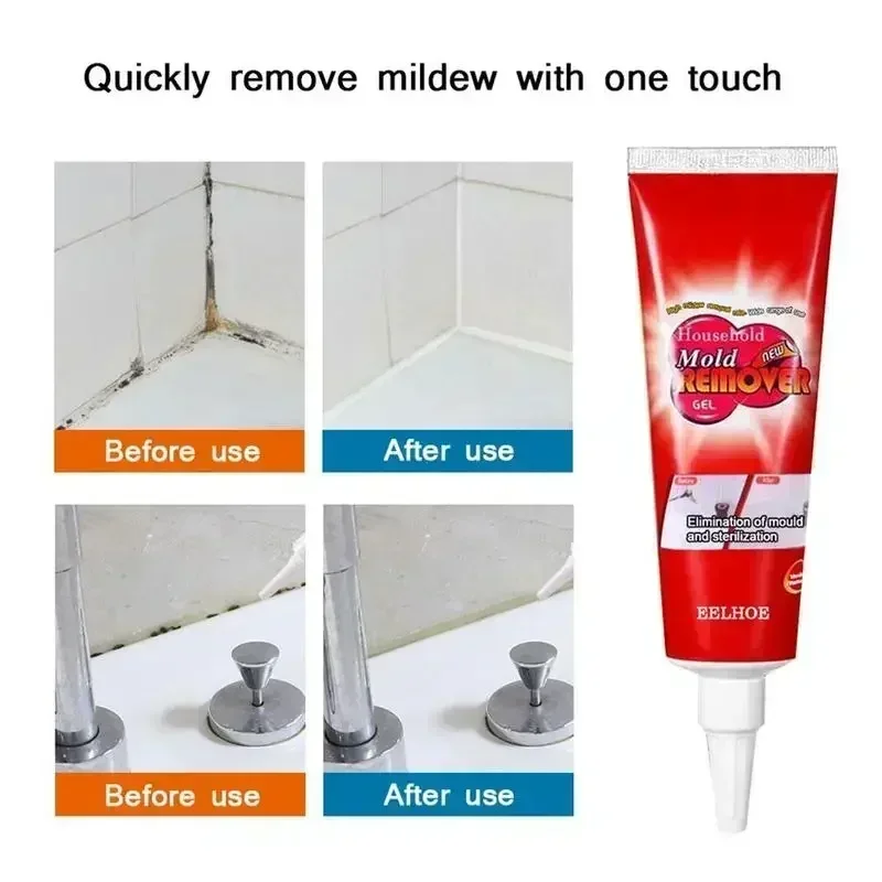20g Wall Mold Mildew Remover Cleaner Caulk Gel Pool Tile Gap Spot Mold Remover Washing Machine Bathroom Mildew Gel