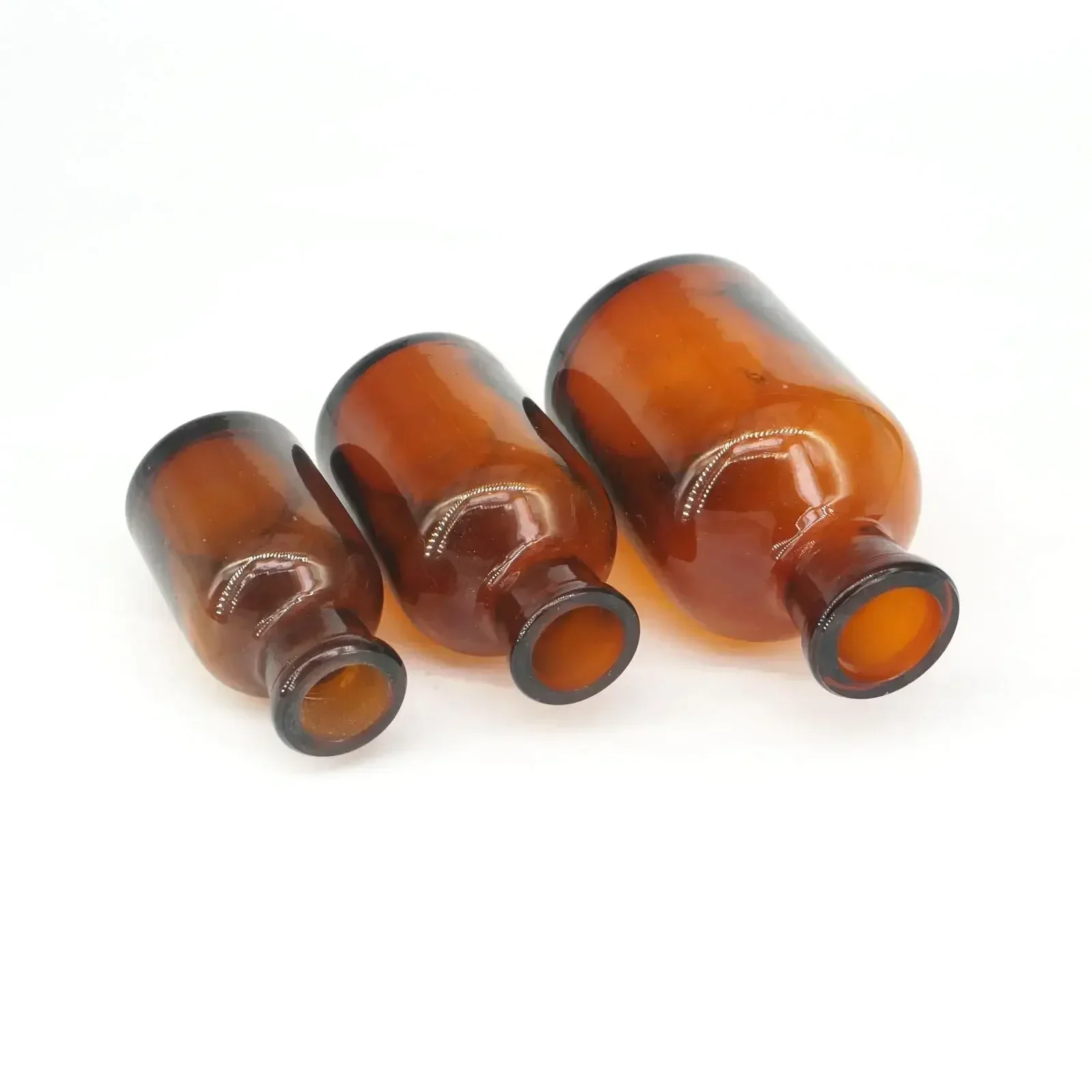 30/60/125ML Brown Glass Dropping Bottle Pipette With Ground Glass Stopper and Dropper