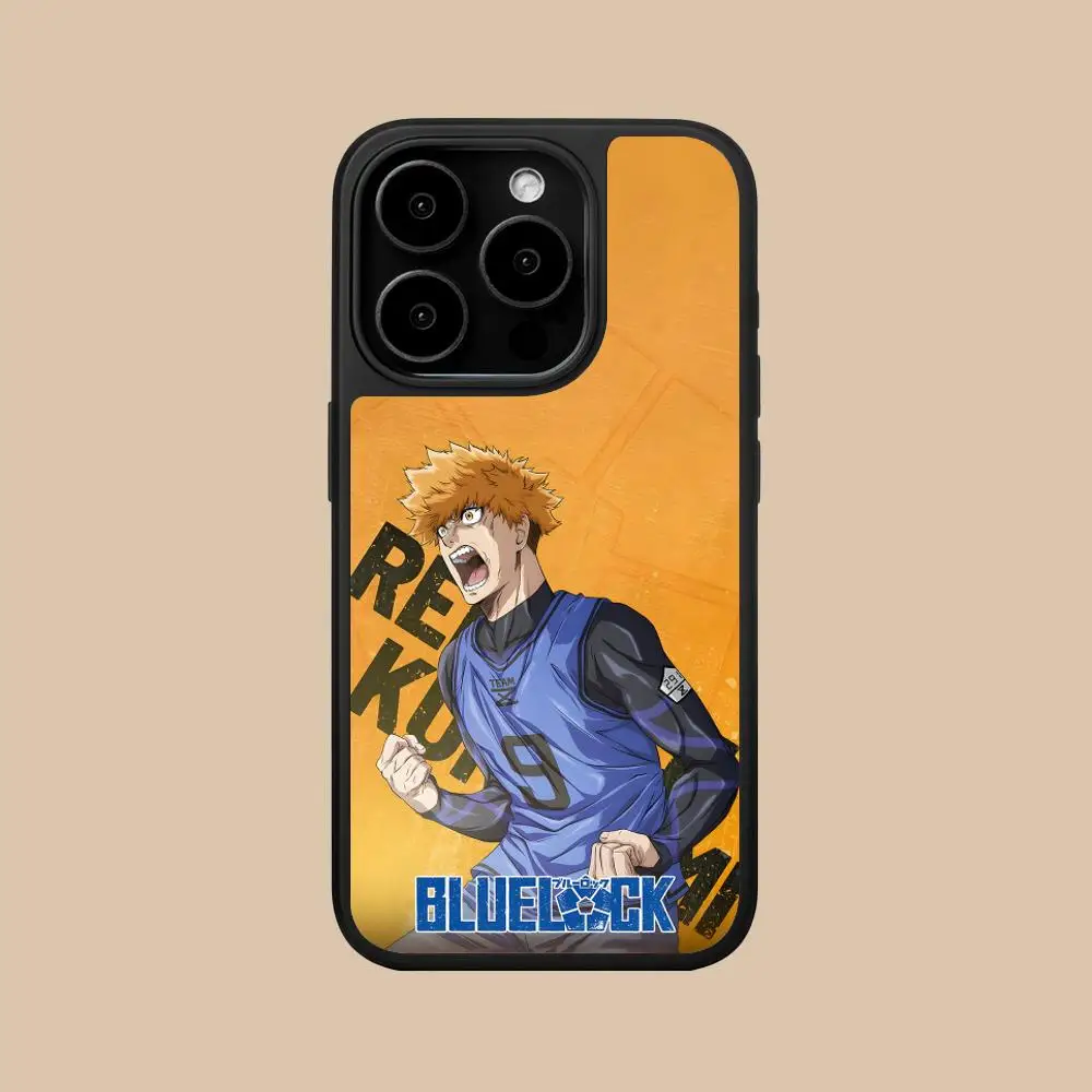 Vibrant Blue Lock Kunigami Rensuke Matte Phone Case - Colorful Protective Smartphone Cover
