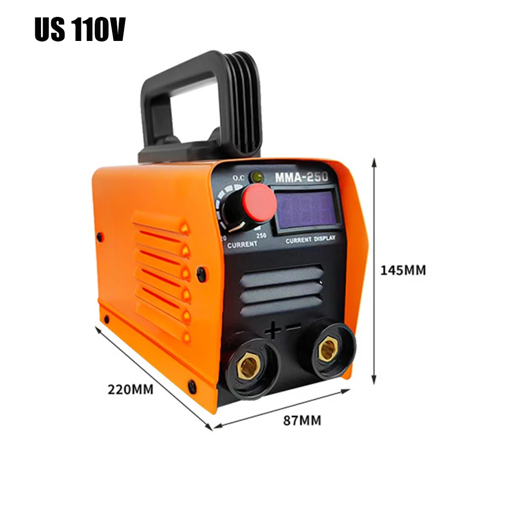 MMA-250 Portable Welding Machine Inverter Arc Electric Welder Current Adjustable Compact Welding Machine 110V/220V EU/US Plug