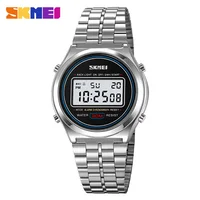 SKMEI 2146 Waterproof Electronic Men Watch Stainless Steel Calendar Digital Mens Wristwatch Countdown Clock 2004 Reloj Masculino 1