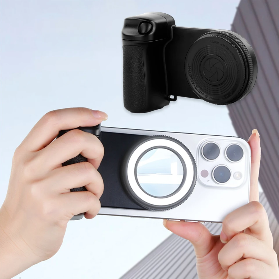 Magnetic Bluetooth Camera Handle Grip Stabilizer