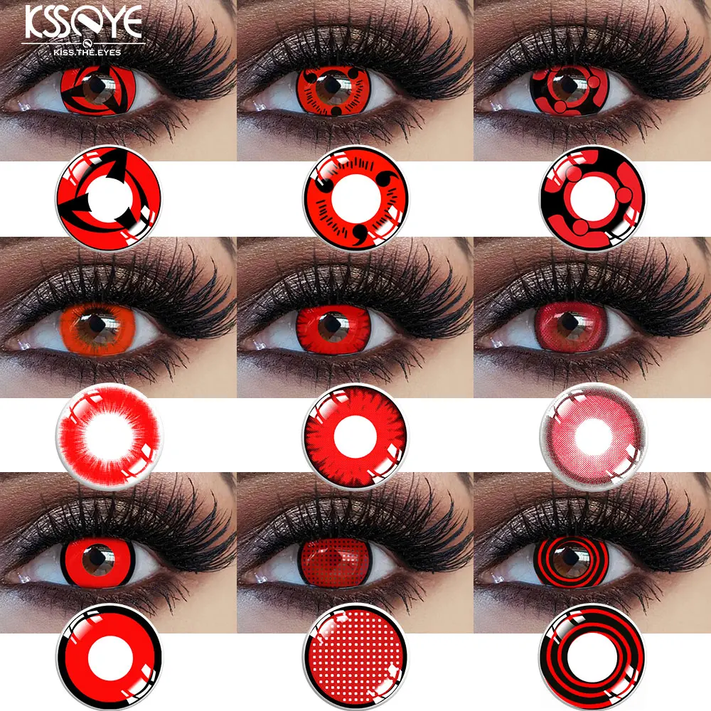 Ksseye Lentilles De Contact De Couleur Naturelle, 2 Pièces, Pour Halloween, Cosplay, Grande