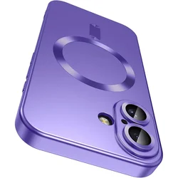Magsafe Magnetic Wireless Charging Phone Case with Camera Protection and Enhanced Grip - 14 Pro Max (Purple)