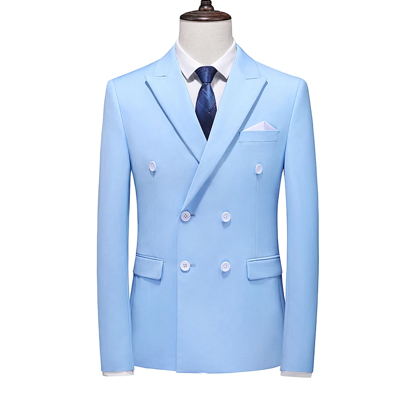 New men's large size single west 14 solid color fashion handsome all fashion casual business banquet suit jacket