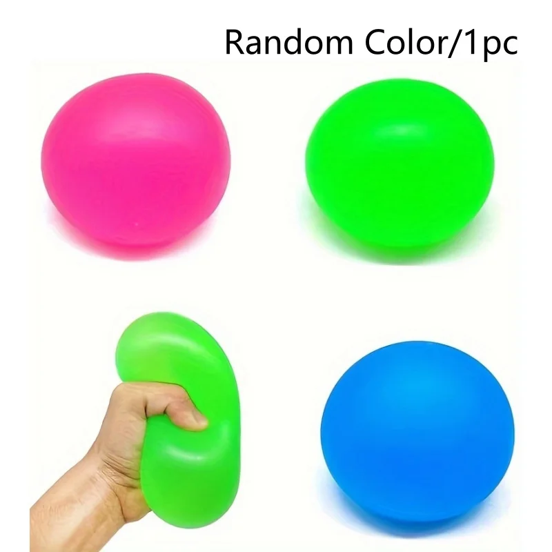 Balle Anti-Stress - Non Toxique - Lot De 4 - Couleurs Aléatoires - Pour Enfants - Mixte - Sport