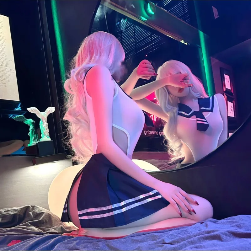 lenceria sexual mujer Hot Breast Showing JK Uniform Sexy Cosplay and Tempting Young One Piece Set sexual lingerie woman costume women lingerie,women lingerie set,women cosplay costume