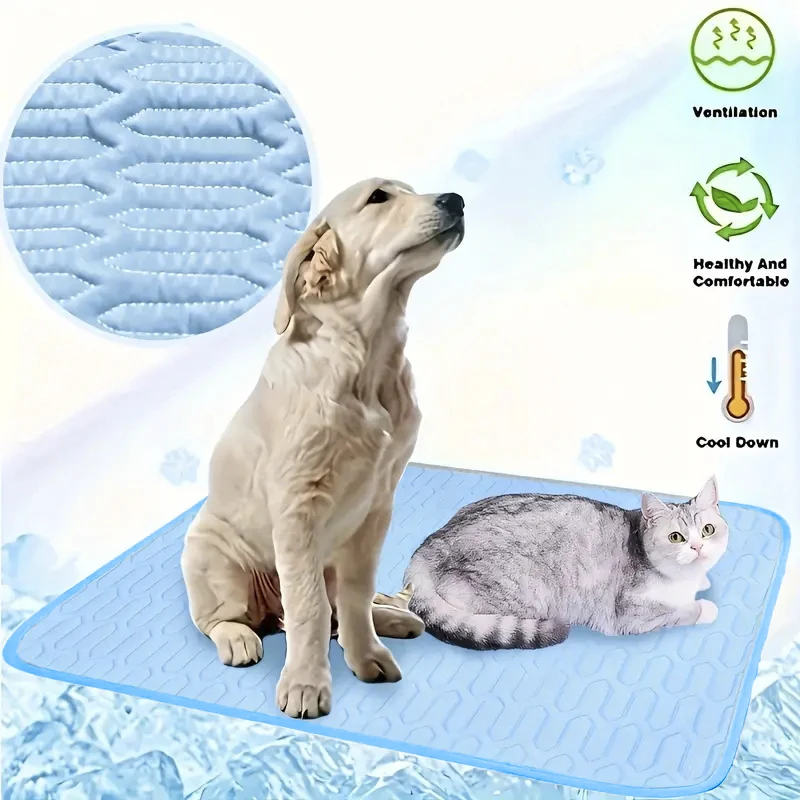 Собака Охолоджуючий килимок Літній домашній улюбленець Холодне ліжко Дуже великий для великих собак Аксесуари для домашніх тварин Кіт Міцна ковдра Диван Котяча крижана подушка Ковдри