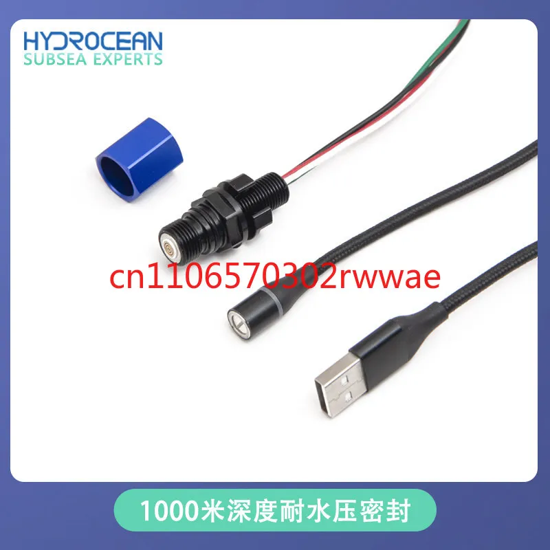 M10 벌크헤드 자기흡착식 USB 수중 커넥터 ROV 로봇 밀폐형 캐빈 USB 출력 4핀 프리 캐빈 커넥터