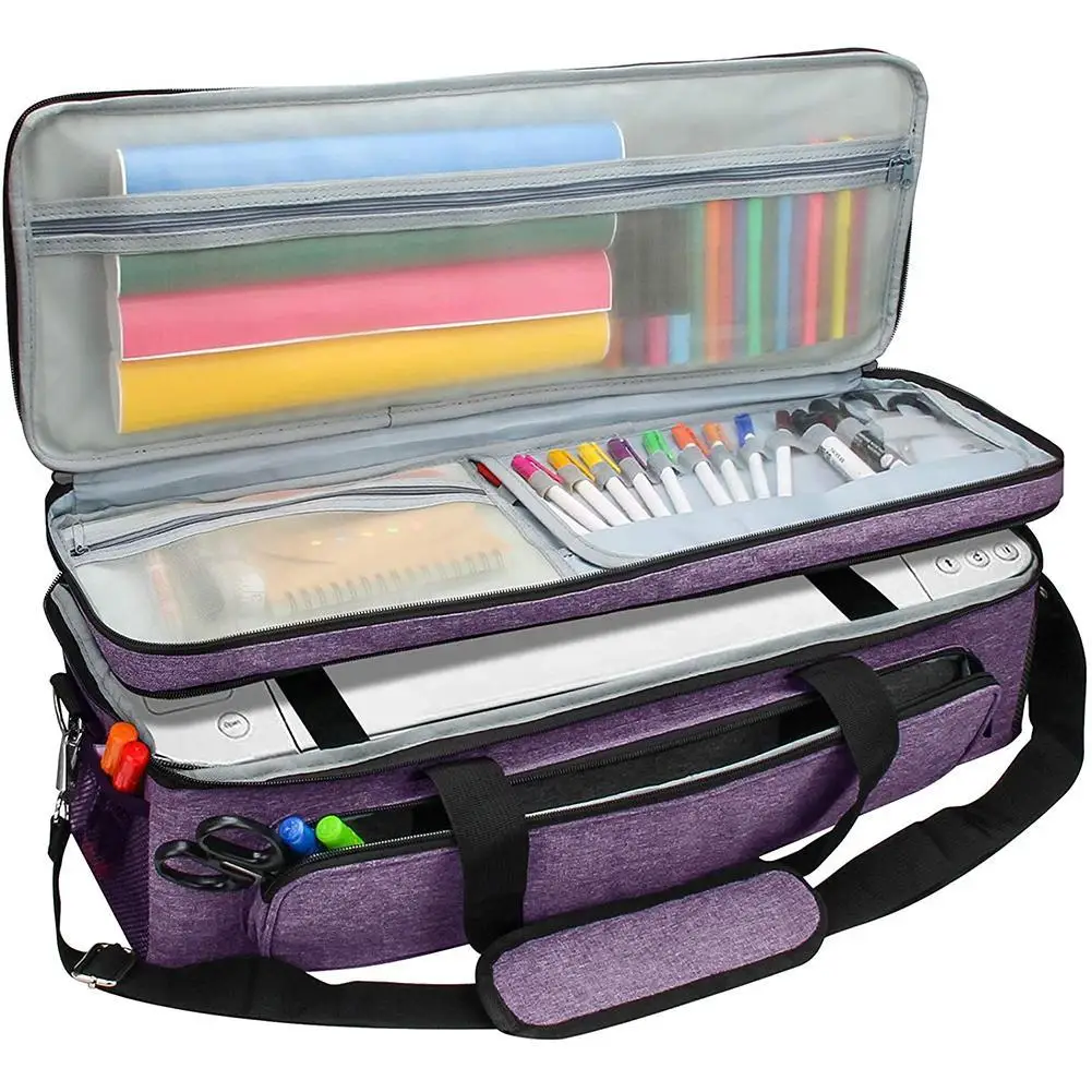 Tool Carrying Case Big Capacity Cutting Machine Supplies Storage Bag For Cricut Explore Air 2Knitting Needle Household Organizer