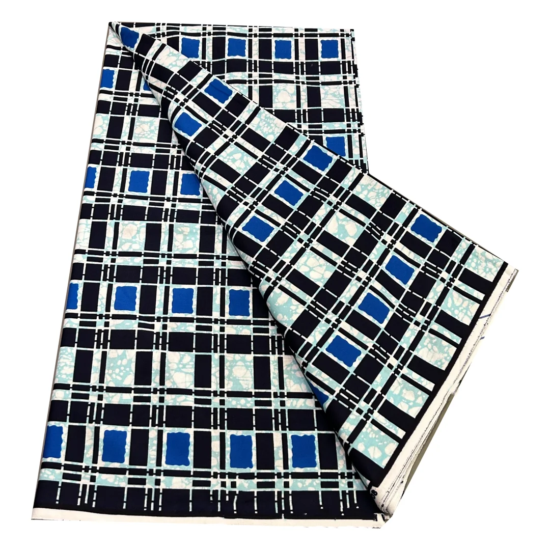Dutch Hollandais Print Fabric High Quality Veritable Real Wax Guaranteed Africa Tissu Dutch Pagne Dress Cotton 6 Yards