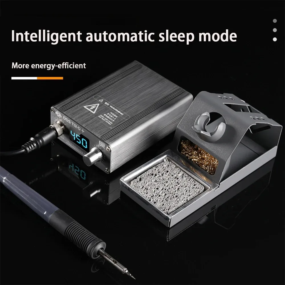 OSS T12-D PLUS 75W 납땜 스테이션 지능형 LED 디지털 디스플레이 정전기 방지 온도 조절기 가열 수리 용접 도구