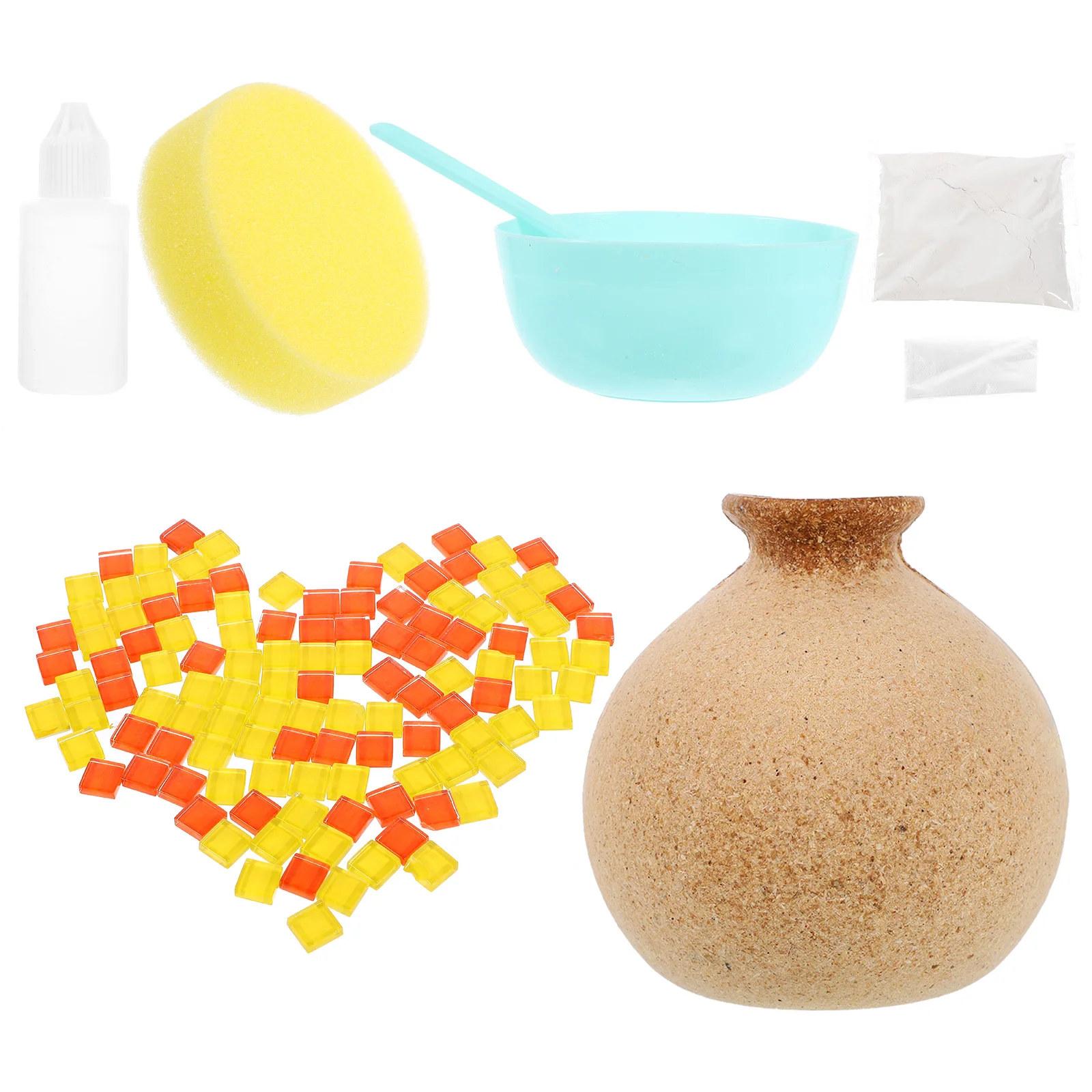 

1 Set Desktop Decorative Flower Vase Modern Farmhouse DIY Vase Mosaic Vase