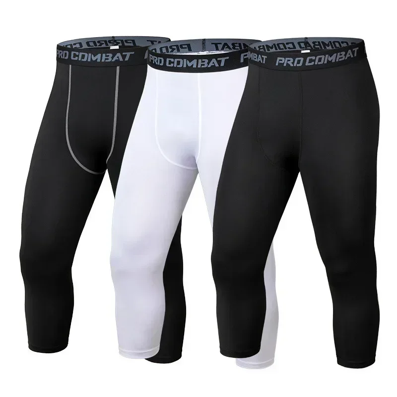 

Gym Tight Autumn Training Men's Running Fitness Trousers Pants Compression Long Basketball Leggings Winter Sports Quick-drying