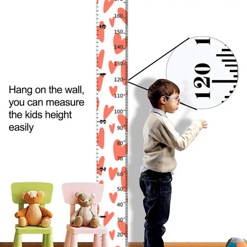 Growth Chart For Wall Growth Chart Height Wall Ruler Fabric Art Removable Decor Home Decoration For Accurate