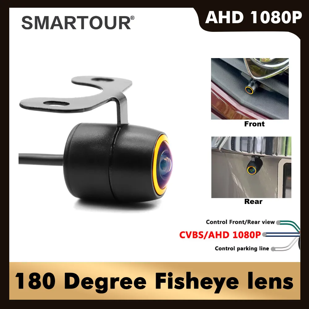 

180 degree wide angle golden fish eye 1080P ultra high definition waterproof General Motors camera suitable for Android displays