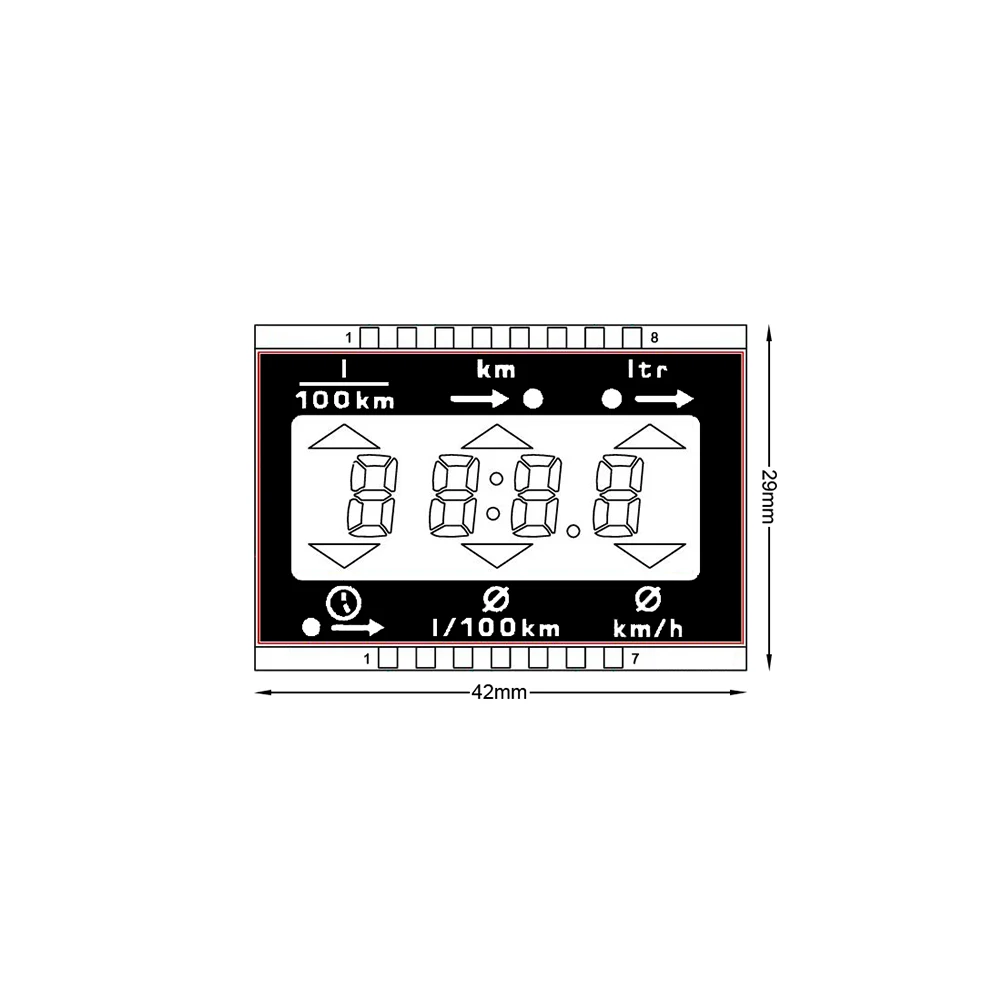 Pantalla para Audi 80 100 200 V8 MFA, grupo de instrumentos 5