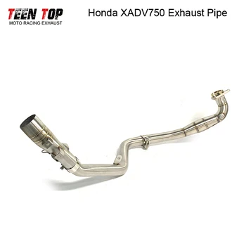 Full Systems Exhaust Motorcycle Front Pipe Escape Moto Muffler Motorcross Slip on Modified For HONDA XADV750 Silencieux Moto