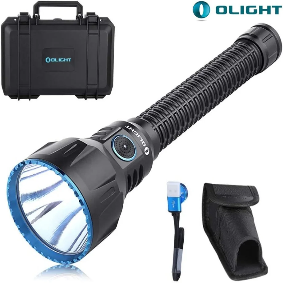 

New Olight Javelot Turbo Torch 1300 Lumens 1300meters Beam Distance Rechargeable Flashlight LED flashlights with Dual-Switch