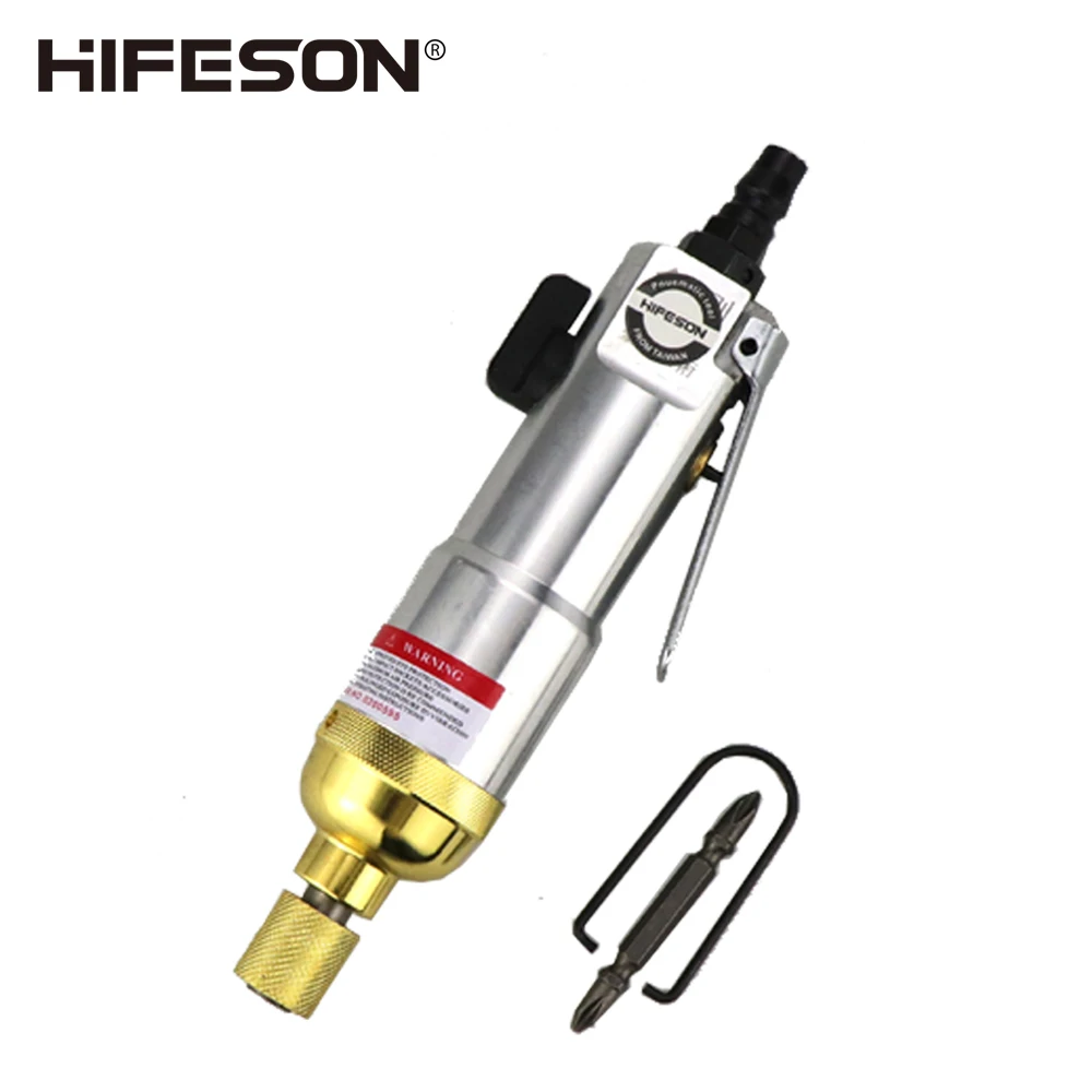 Pneumatic Screwdriver 1/4 Inch Straight Handle Air Screw Driver 9000RPM for Furniture Install/Appliance Repair