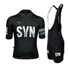 SYN Summer cycling clothes men's jerseys road cycling short sleeved sets bibs quick drying clothes breathable cycling shirt 2